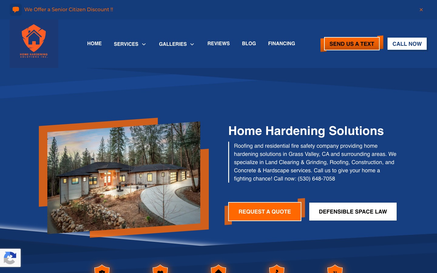 The current homepage